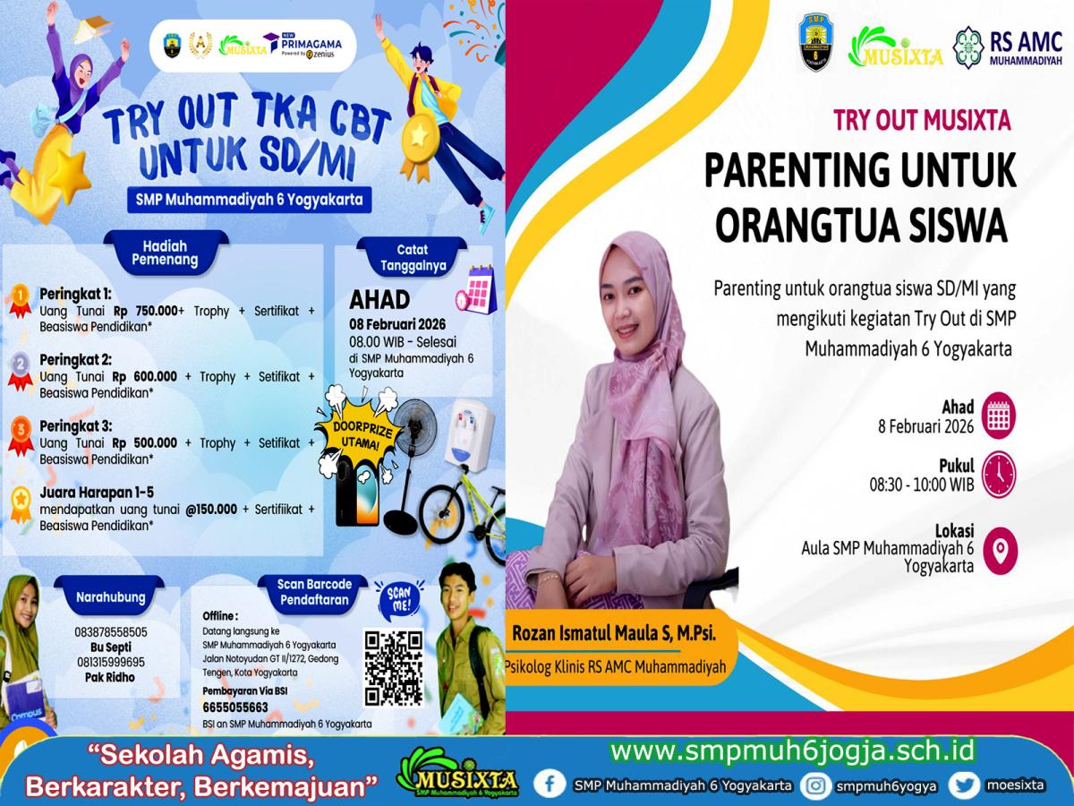 SMP Muhammadiyah 6 Yogyakarta gelar TRY OUT TKA SD tahun 2026