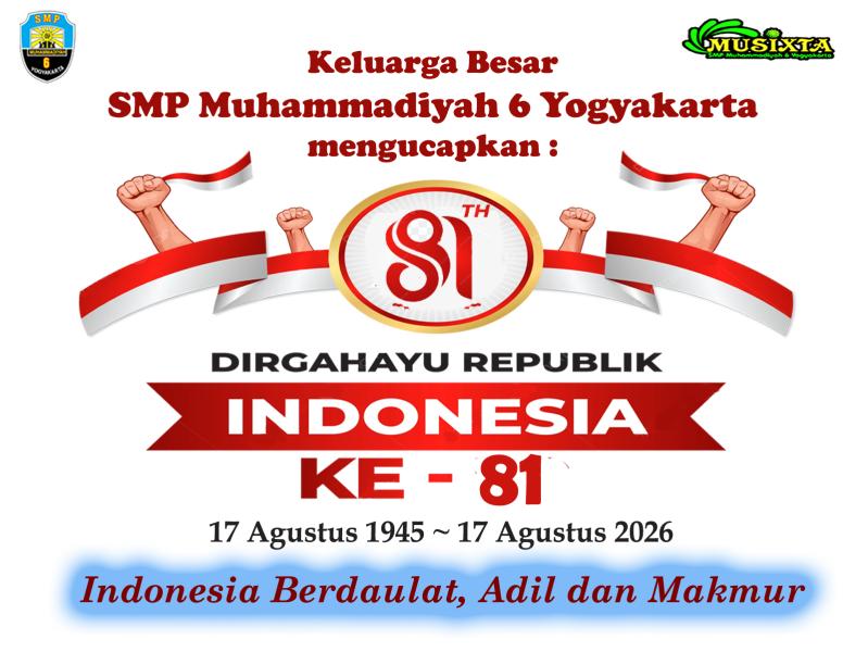 MUSIXTA Gelar Upacara Bendera Memperingati HUT Kemerdekaan RI ke-81 - Senin - 17 Agustus 2026