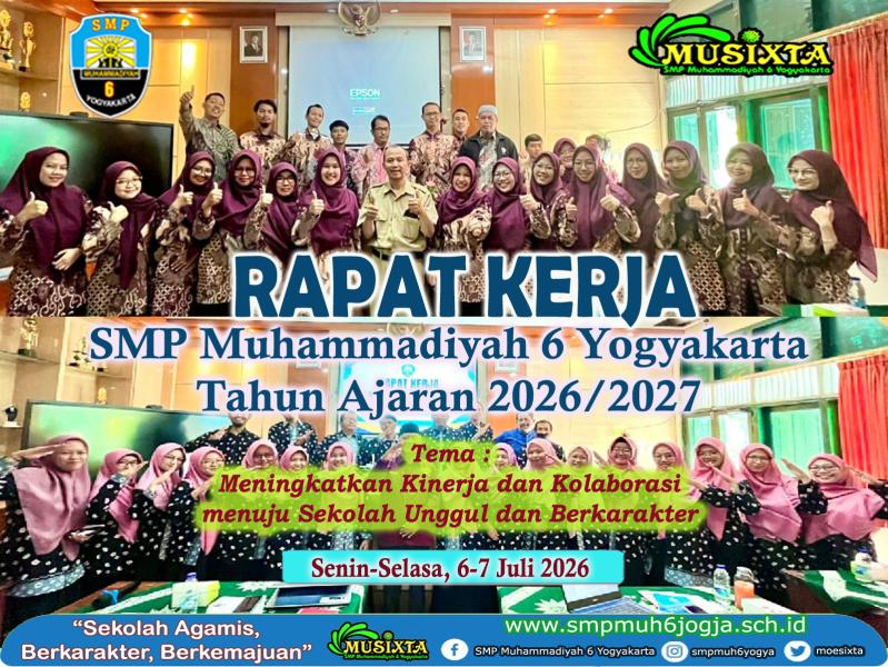 RAPAT KERJA - Senin-Selasa - 6-7 Juli 2026