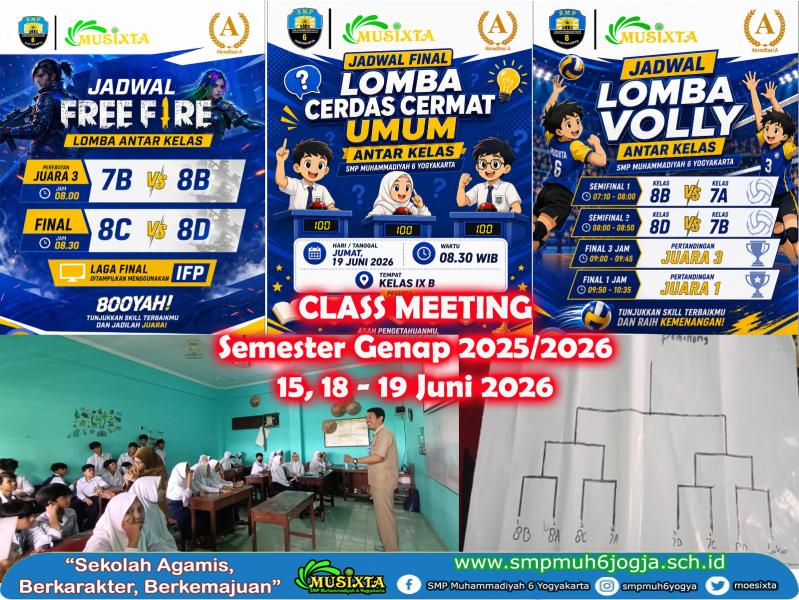 Serunya Classmeeting Semester Genap, MUSIXTA Gelar Perlombaan